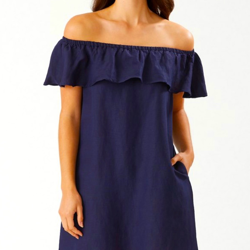 Tommy Bahama off the shoulder dress